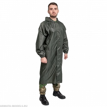 Плащ ветровлагозащитный, цв.зеленый р.52 (T-PL-VVZ-XL-002) Helios