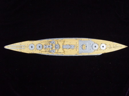 AW20011 Деревянная палуба для IJN Mutsu 1943