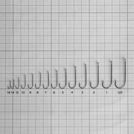 Крючок Aberdeen с кольцом №9 цвет BN (10шт) (HS-AB-BN-9968-9) Helios