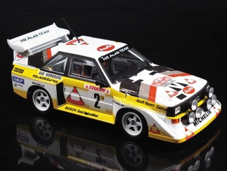 B24017 Audi Quattro S1 1985 Monte Carlo Rally Aoshima B24017 Audi Quattro S1 1985 Monte Carlo Rally Aoshima