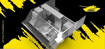 AM3703 Интерьер для Тора. Водительское отделение ( рубка управления) ТОР для модели Звезда 3633 AM3703 Интерьер для Тора. Водительское отделение ( рубка управления) ТОР для модели Звезда 3633