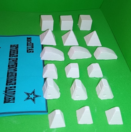 72404а Бетонные противотанковые надолбы масШТАБ