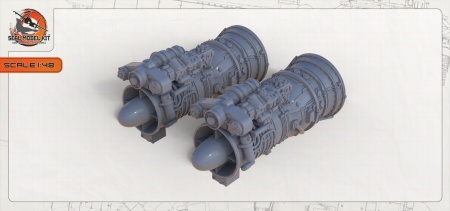 smk48068 Интерьерная часть двигателя ТВ3-117 Seal Model Kit