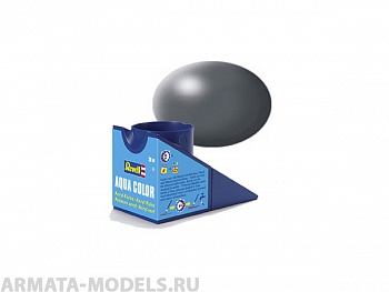 36378RE Аква-краска тёмно-серая, шёлк