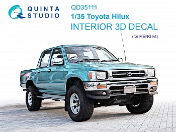QD35111 3D Декаль интерьера кабины Toyota Hilux (MENG)