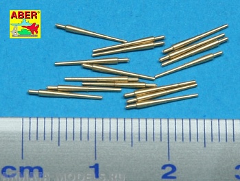 ABR-1:350-L-28  Дополнения для  Set of 16 pcs 102 mm Q.F. Mk.XVI barrels for Royal Navy ships для  1/350 ABR-1:350-L-28  Дополнения для  Set of 16 pcs 102 mm Q.F. Mk.XVI barrels for Royal Navy ships для  1/350