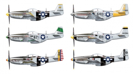 2743ИТ Самолет P-51 D/K Pacific ACES Italeri