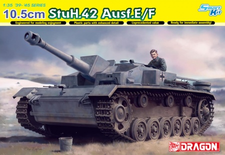 6834Д  САМОХОДКА  10.5cm StuH.42 Ausf.E/F Dragon