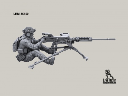 LRM35150 Пулеметчик современных армий Live Resin