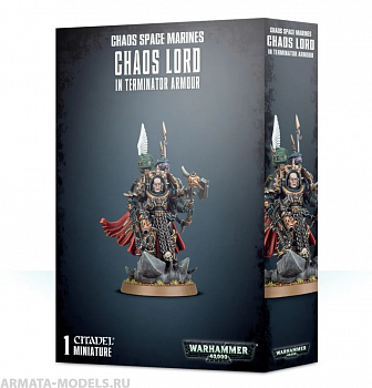 43-12 Набор Космодесант Хаоса. Лорд Хаоса Терминатор (Chaos Space Marines Terminator Lord 43-12 Набор Космодесант Хаоса. Лорд Хаоса Терминатор (Chaos Space Marines Terminator Lord