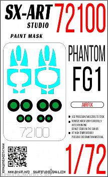72100SX Окрасочная маска Phantom FG.1 (Airfix)