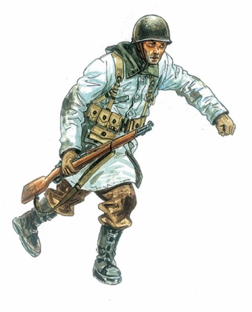 Набор фигурок 6133ИТ Солдаты U.S. infantry WW 2nd (winter uniform)  Italeri