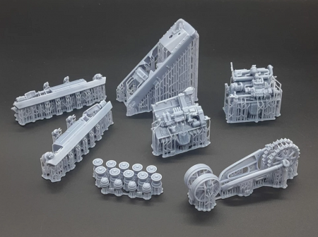 RIM35067 Бульдозер "Сталинец-80" (первый послевоенный трактор ЧТЗ) Red Iron