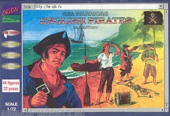 ORI72001 Фигуры English Pirates 1/72
