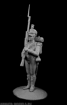 CHM-54145.Польский вольтижер Легиона Вислы, 1810-13 гг. 54 мм. Материал - смола.