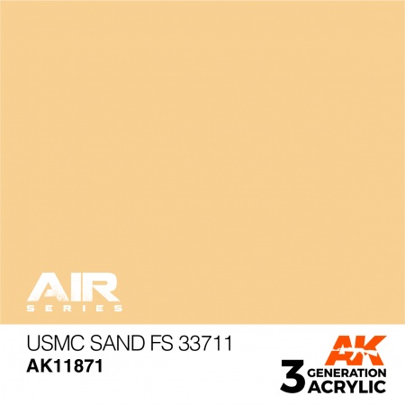 AK11871 Краска акриловая 3Gen USMC Sand FS 33711