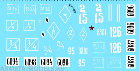 35005CD Декаль Т-26 Part II 1/35