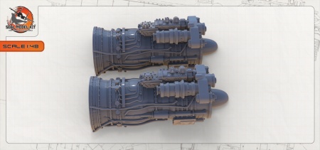 smk48068 Интерьерная часть двигателя ТВ3-117 Seal Model Kit