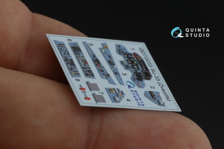 QD72033 3D Декаль интерьера кабины Су-33 (Звезда)