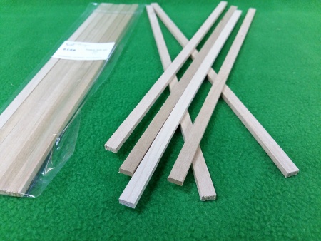 5158SV рейки 4х8 мм - длина 300 мм - липа - 6 шт