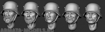 ARM356098 Немецкие солдаты в шлемах (WWI)