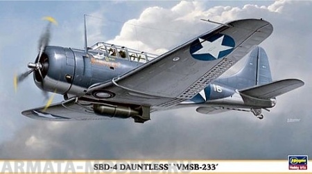 09835 Самолет  SBD-4 Dauntress Hasegawa