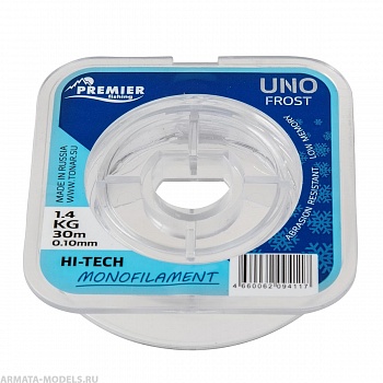 Леска UNO FROST 0,10mm/30m Clear Nylon PREMIER fishing (PR-UF-T-010-30)( цена указана за упаковку, в количестве 5шт.) Леска UNO FROST 0,10mm/30m Clear Nylon PREMIER fishing (PR-UF-T-010-30)( цена указана за упаковку, в количестве 5шт.)
