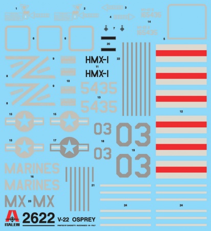 2622ИТ Вертолет V-22 Osprey Italeri