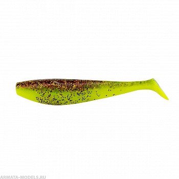 Виброхвост Zander 4"/10,2см Golden Lime 5шт. (HS-36-048) Helios