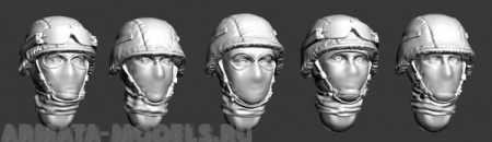 ARM356008 Головы в современных Российских шлемах и балаклавах №1 ARMOR35