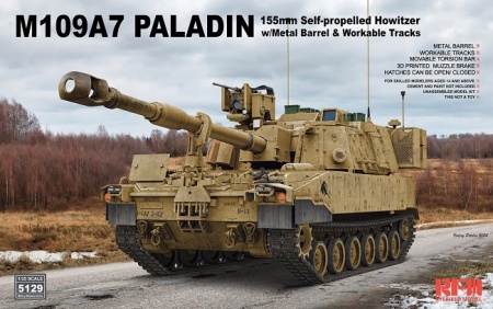 RM-5129 Сборная модель Самоходная гаубица M109A7 Paladin Rye Field Model (RFM)