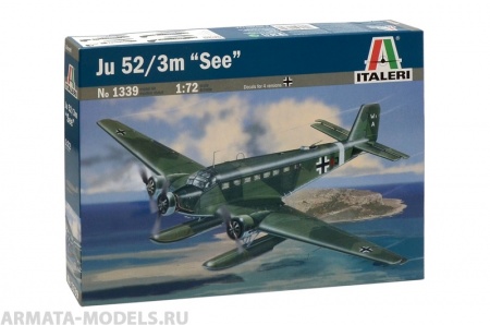 1339ИТ Самолет JU-52 3m FLOATPLANE Italeri