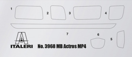 3968ИТ Грузовик MP4 BIG SPACE Italeri