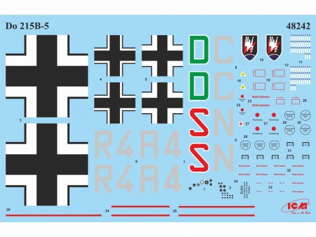 48242 Do 215 B-5, германский ночной истребитель 2 МВ ICM