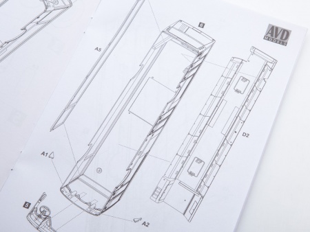 4055AVD Сборная модель Городской автобус МАЗ-203 AVD Models
