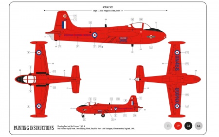 A55116 Подарочный набор Hunting Percival Jet Provost T3 Airfix