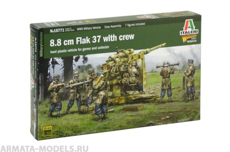 15771ИТ 8.8 cm FLAK 37 with crew Italeri