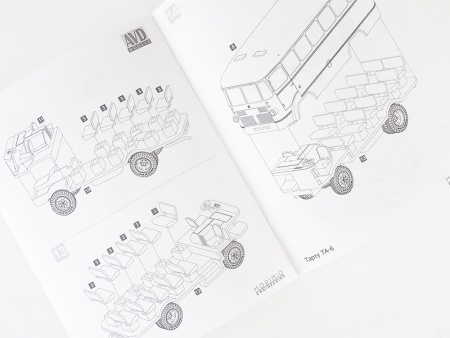 4018AVD Сборная модель  Автобус Тарту ТА-6 AVD Models