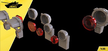 AM35998 Набор детализированной оптики для БТР-90 "Бережок" (Не для свободной продажи) AM35998 Набор детализированной оптики для БТР-90 "Бережок" (Не для свободной продажи)