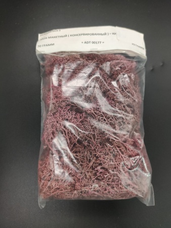 ADT00177 мох макетный красный 70 гр.