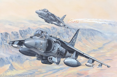 81804  Самолет СВВП AV-8B Harrier II Hobby Boss