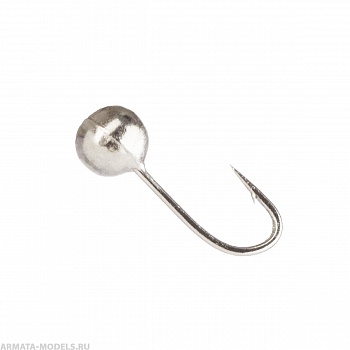 Мормышка вольф Шар с отв. 4мм 0,65гр Sil (MW-1940-Sil) Helios( цена указана за упаковку, в количестве 10шт.)
