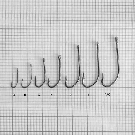 Крючок Limerick с кольцом №1 цвет BN (10шт) (HS-LIM-BN-9980-1) Helios