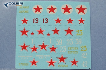 72047CD Декаль P-47 Red Stars 1/72