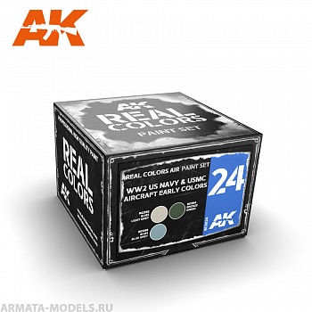 RCS024 Набор красок Real Colors WW2 US Navy & USMC Aircraft Early Colors