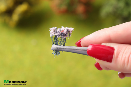 004lc005 Цветочные ленты для макета. Сиреневые соцветия.