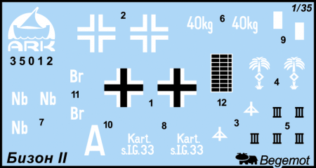 35012 Немецкое 150-мм самоходное орудие Штурмпанцер II ARK model