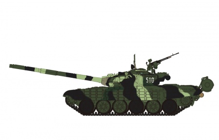 TS-033   RUSSIAN MAIN BATTLE TANK T-72B1 1/35 Meng