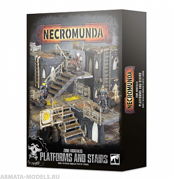 300-49GW Набор Некромунда. Зона Морталис. Платформы и лестницы (Necromunda Zone Mortalis Platforms and Stairs) 300-49GW Набор Некромунда. Зона Морталис. Платформы и лестницы (Necromunda Zone Mortalis Platforms and Stairs)