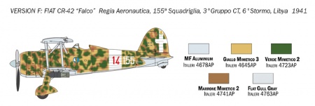 1437ИТ Fiat cr.42 Falco Italeri